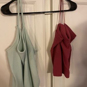 (2) Women’s XL American Eagle Crop Tanks